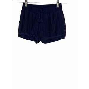 Wonder Nation Black Embroidered Shorts Medium 7-8